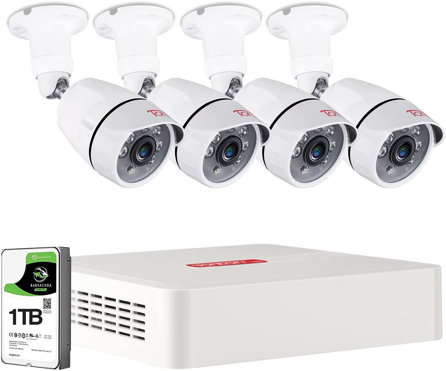 Tonton 1080P Security System 8CH DVR 3000TVL Camera Home CCTV Video Remote 1T HD 